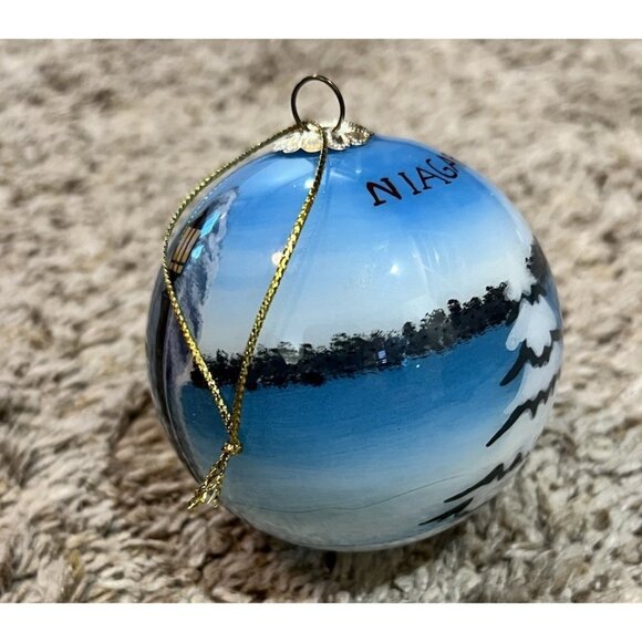 Niagara Falls, Canada Glass Christmas Ornament 3" With Box - Picture 3 of 8
